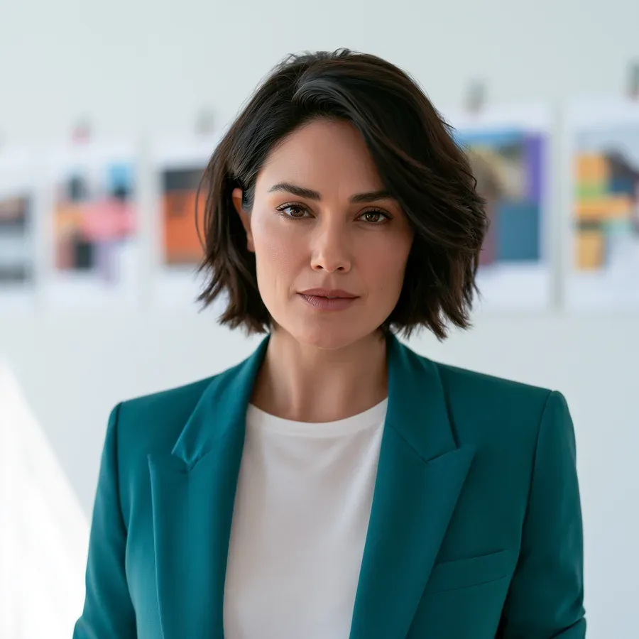 Image générée par intelligence artificielle : une première version d'Alicia, écartée.