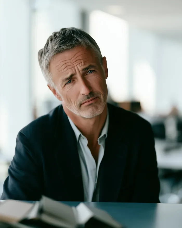 Image générée par intelligence artificielle : Nestor sceptique.