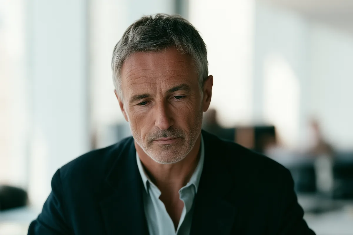 Image générée par intelligence artificielle : Nestor, agent d'intelligence artificielle, à son bureau.