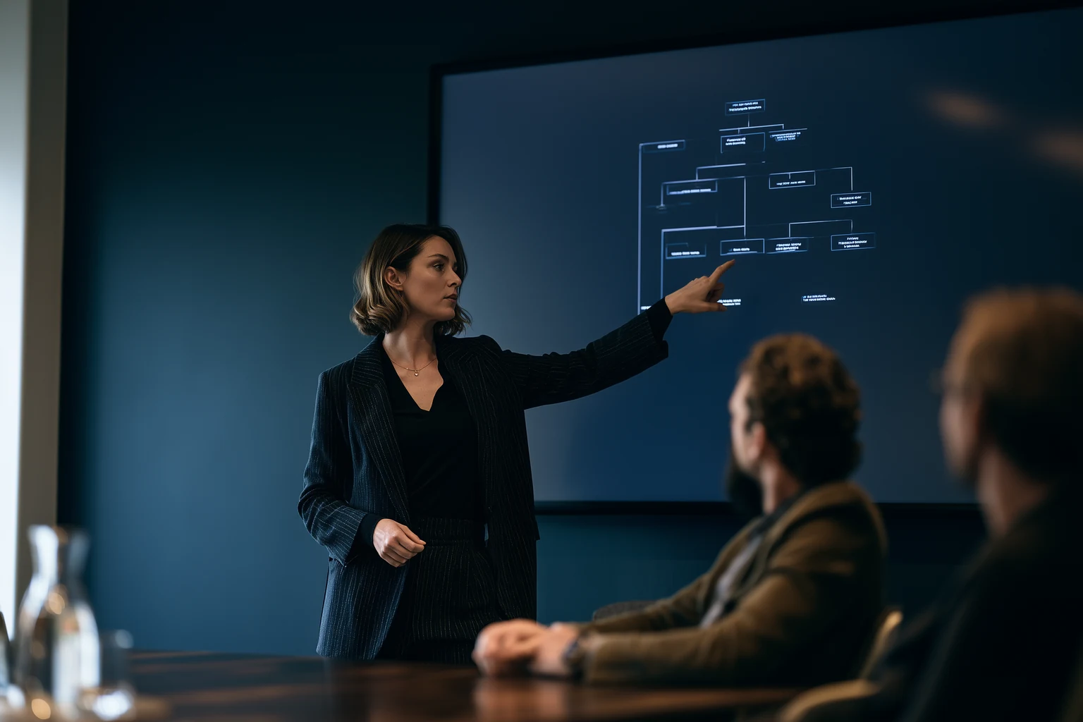 Illustration IARH Consulting pour l'article : Le retour sur investissement de l'IA se joue dans l'organigramme.